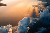 plane in the sky