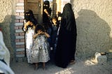 Saudi Arabian women and children