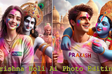 How to Create Happy Holi Krishna 3D Ai Images With Name