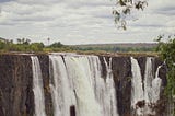 Photo of the Victoria Falls in all its glory via Alt text on Medium