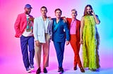 The new Fab Five from L to R: Karamo, Antoni, Jeremiah, Tan, and JVN.