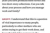 Being a female leader means being asked the dreaded question…