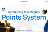 TokenSight’s loyalty program rewarding users with points which bring rewards
