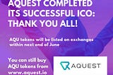 aQuest completed a successful ICO