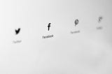 Image of social media icons. Building a small business on social media