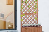 outsunny-raised-garden-bed-wooden-pine-trough-planter-with-topped-trellis-1