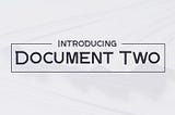 Document Two Font