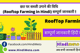 छत पर सब्जी उगाने की विधि ? — Rooftop Farming in Hindi — HIndiMeto