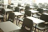 A generic empty classroom