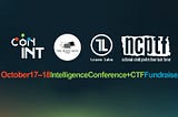 Logos for conINT, The Many Hats Club, Trace Labs, and NCPTF