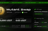 Mutant Swap IDO announcement