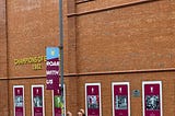 Leaving so soon, gentlemen? Fans outside Villa Park