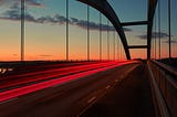 Bridge view at sunset