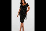 boohoo-plus-sequin-off-the-shoulder-wrap-midi-dress-pink-size-25