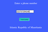 How to track phone number in Python