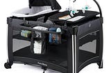 pamo-babe-4-in-1-portable-baby-crib-deluxe-nursery-center-foldable-travel-playard-with-bassinet-matt-1