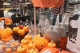 Halloween decorations in Poland
