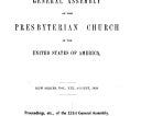 Minutes - United Presbyterian Church in the U.S.A. | Cover Image