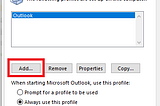 Repair Outlook issues by creating a new mail profile.