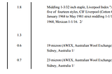 Which ports are textiles traded?