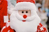 Felt Santa Christmas tree ornament