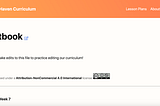 Editing Our Open Source Curriculum