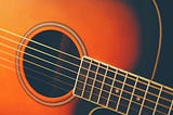 Orange Acoustic Guitar