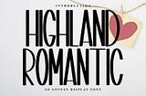 Highland Romantic Font Preview 1