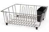 mainstays-small-dish-drainer-rack-chrome-black-silver-1