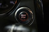 Picture of a Start Stop button in a car. The story of my life.