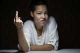the middle finger salute