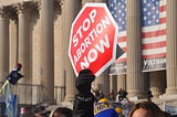 abortion protest sign