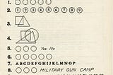WW1 U.S. Army IQ test