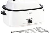 22-qt-kitchen-white-roaster-oven-stainless-steel-electric-turkey-fryer-with-see-through-lid-1