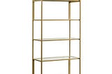 sauder-international-lux-5-shelf-bookcase-satin-gold-1