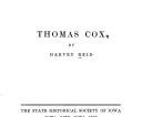 Thomas Cox | Cover Image