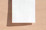 White Sheet of Paper Beckons