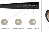 Eyewear Size Guide