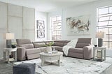 grey tone reclining sectional from Lifestyle Furniture