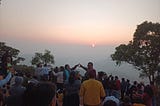 A Sunset at Pachmarhi