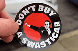 Don’t buy a swasticar sticker