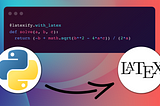How to write LaTeX elegantly in Python?