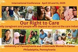 Attending the Our Right To Care Conference