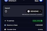 How to bridge GENOME from Ethereum Mainnet to BASE and vice-versa