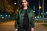 Womens-Green-Bomber-Jacket-1