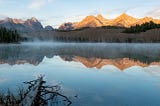 Sunrise in the Sawtooth Mountains, Idaho.