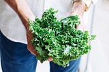 fresh green kale