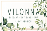 Vilonna Light Font