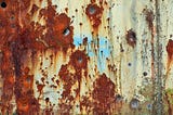 Rusty metal sheet.