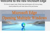 What to do if Microsoft Edge is Opening Multiple Windows